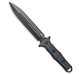 Image of Heretic Knives Nephilim Fixed Blade Knife CF/Blue Ti 6.5 Black B5492B00