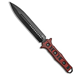 Image of Heretic Knives Nephilim Fixed Blade Knife Red/Black G-10 6.5 Black 6C86FF57