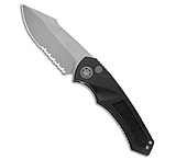 Image of Heretic Knives Pariah Auto Knife Black Aluminum W/ Grip Inserts 3.8 BB Serr 0AFD0E99