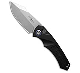 Image of Heretic Knives Pariah Auto Knife Black Aluminum W/ Grip Inserts 3.8 Stonewash 16B0CBDB