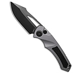 Image of Heretic Knives Pariah MagnaCut Button Lock Knife Gray/Black Aluminum 3.8 DLC 79D5436A