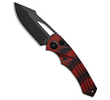 Image of Heretic Knives Pariah MagnaCut Button Lock Knife Red/Black G-10 3.8 DLC 2484C527