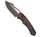 Image of Heretic Knives Pariah Manual Button Lock Knife Blood Red CC 3.8 Bronze DC1A8E95