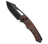 Image of Heretic Knives Pariah Manual Button Lock Knife Red Camo Carbon Fiber 3.8 DLC B93A1152