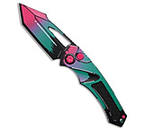 Image of Heretic Knives Pariah T/E Button Lock Knife Miami Vice Cel Shade 3.8 Cerakote 6971B3AC