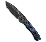 Image of Heretic Knives Wraith Auto Knife Breakthrough Blue 3.75 Battleworn Black 927887B9