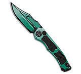 Image of Heretic Knives Wraith V4 Automatic Knife Turquoise Cel Shade Al 3.7 Turquoise 708A06B0