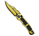 Image of Heretic Knives Wraith V4 Automatic Knife Yellow Cel Shade Al 3.7 Yellow D009D55A