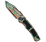 Image of Heretic Knives Wraith V4 Tanto Auto Knife Shipwreck Cel Shade 3.7 Cel Shade CCF30DD9