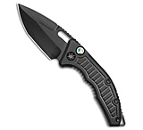 Image of Heretic Knives Heretic Medusa Custom Stealth Auto Knife Polish Tanto Abalone Inlay 3 Black 6960F5DB