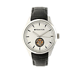 Image of Heritor Automatic Crew Semi-Skeleton Leather-Band Watch