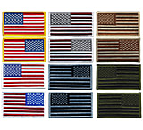 Image of HERO'S PRIDE American Flag Patches W/ Hook Backing - 12 Pack