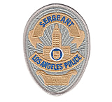 Image of HERO'S PRIDE Lapd Sergeant Badge Patch 2 11/16''x3 5/8'' - Pair