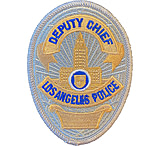 Image of HERO'S PRIDE Lapd Deputy Chief Badge Patch 2 11/16''x3 5/8'' - Pair