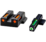 Image of HiViz LiteWave H3 Tritium/Litepipe Pistol Night Sight Set - Fits Smith &amp; Wesson M&amp;P 380 Shield EZ/ M&amp;P 9 Shield EZ