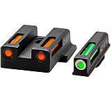 HiViz LiteWave H3 Tritium/Litepipe Pistol Night Sight Set - Fits Smith & Wesson M&P 380 Shield EZ/ M&P 9 Shield EZ