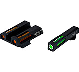 HiViz Green/Orange Litepipes w/White Front Ring