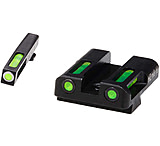 Image of HiViz Green Litepipes w/White Front Ring