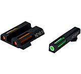 HiViz Green/Orange Litepipes w/White Front Ring