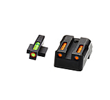 HiViz LiteWave H3 Tritium/Litepipe Pistol Night Sight Set - Fits All Kimber 1911 w/ Fixed Sights, Except Micro