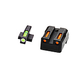 Image of HiViz LiteWave H3 Tritium/Litepipe Pistol Night Sight Set - Fits All Kimber 1911 w/ Fixed Sights, Except Micro
