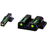 Image of HiViz LiteWave H3 Tritium/Litepipe Pistol Night Sight Set - Fits All S&amp;W M&amp;P Shield In All Calibers, Except M&amp;P CORE/ 22/ Long Slide