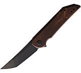 Image of Hoback Knives Radford Framelock Juma Gold 3.25 in Stainless Steel Folding Knife