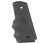 Image of Hogue 1911 Officer Rubber Handgun Grips with Finger Grooves Slate Grey F3FE66AB