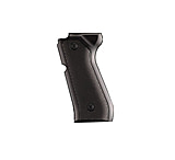 Image of Hogue Beretta 92 Handgun Grip Checkered Aluminum - Brushed Gloss Black Anodized 92176