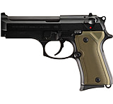 Image of Hogue Beretta 92 Handgun Grip Compact Checkered Aluminum - Matte Green Anodized 93171