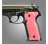 Image of Hogue Beretta Cougar 8000 - 8040 - 8357 Handgun Grip Aluminum - Matte Red Anodized 91162