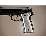 Image of Hogue Beretta Cougar 8045 Handgun Grip Aluminum - Brushed Gloss Clear Anodized 91145