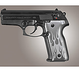 Image of Hogue Beretta Cougar 8045 Handgun Grip Flames Aluminum - Clear Anodized 91124