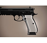 Image of Hogue CZ-75 - CZ-85 Handgun Grip Checkered Aluminum - Matte Clear Anodized 75174