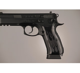 Image of Hogue CZ-75 - CZ-85 Handgun Grip Flames Aluminum - Black Anodized 75130