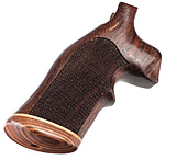 Image of Hogue Dan Wesson Handgun Grip SmallFrame Rosewood Top Finger Groove, Stripe/Cap, Checkered 57941
