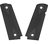Image of Hogue Govt. Model 3/16 Handgun Grip Thin Checkered Aluminum - Matte Black Anodized 01470