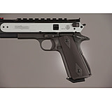 Image of Hogue Govt. Aluminum Handgun Magrip Kit - Checkered Arched Matte Black 01270