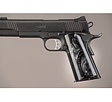 Image of Hogue Govt. Handgun Grip Model Black Pearlized-Polymer Ambidextrous Safety Cut 45418