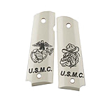 Image of Hogue Govt. Handgun Grip Model Scrimshaw Ivory Polymer