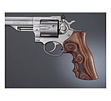Image of Hogue Ruger GP100/Super Redhawk Handgun Grip Kingwood No Finger Groove Stripe Cap Checkered 80631