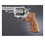 Image of Hogue Ruger GP100/Super Redhawk Handgun Grip Tulipwood Top Finger Groove Checkered 80751
