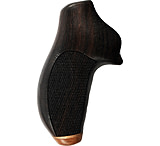Image of Hogue Ruger SP101 Handgun Grip Rosewood No Finger Groove Stripe Cap Checkered 81931