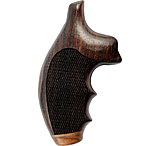 Image of Hogue S&amp;W J Frame Round Butt Handgun Grip, Rosewood Stripe/Cap, Checkered 60921