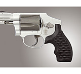 Image of Hogue J Frame Round Butt Bantam Piranha Grip G-10 - Solid Black