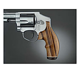 Image of Hogue S&amp;W J Frame Round Butt Handgun Grip, Goncalo Top Finger Groove, Stripe/Cap 60240