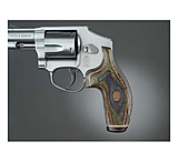 Image of Hogue S&amp;W J Frame Round Butt Handgun Grip, Lamo Camo No Finger Groove, Stripe/Cap, Checkered 60431