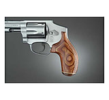 Image of Hogue S&amp;W J Round Butt Handgun Grip, Rose Laminate No Finger Groove, Stripe/Cap 60530