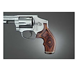 Image of Hogue S&amp;W J Round Butt Handgun Grip, Rose Laminate Top Finger Groove, Checkered 60551