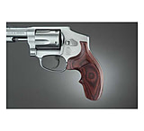 Image of Hogue S&amp;W J Round Butt Handgun Grip, Rose Laminate Top Finger Groove, Stripe/Cap, Checkered 60541